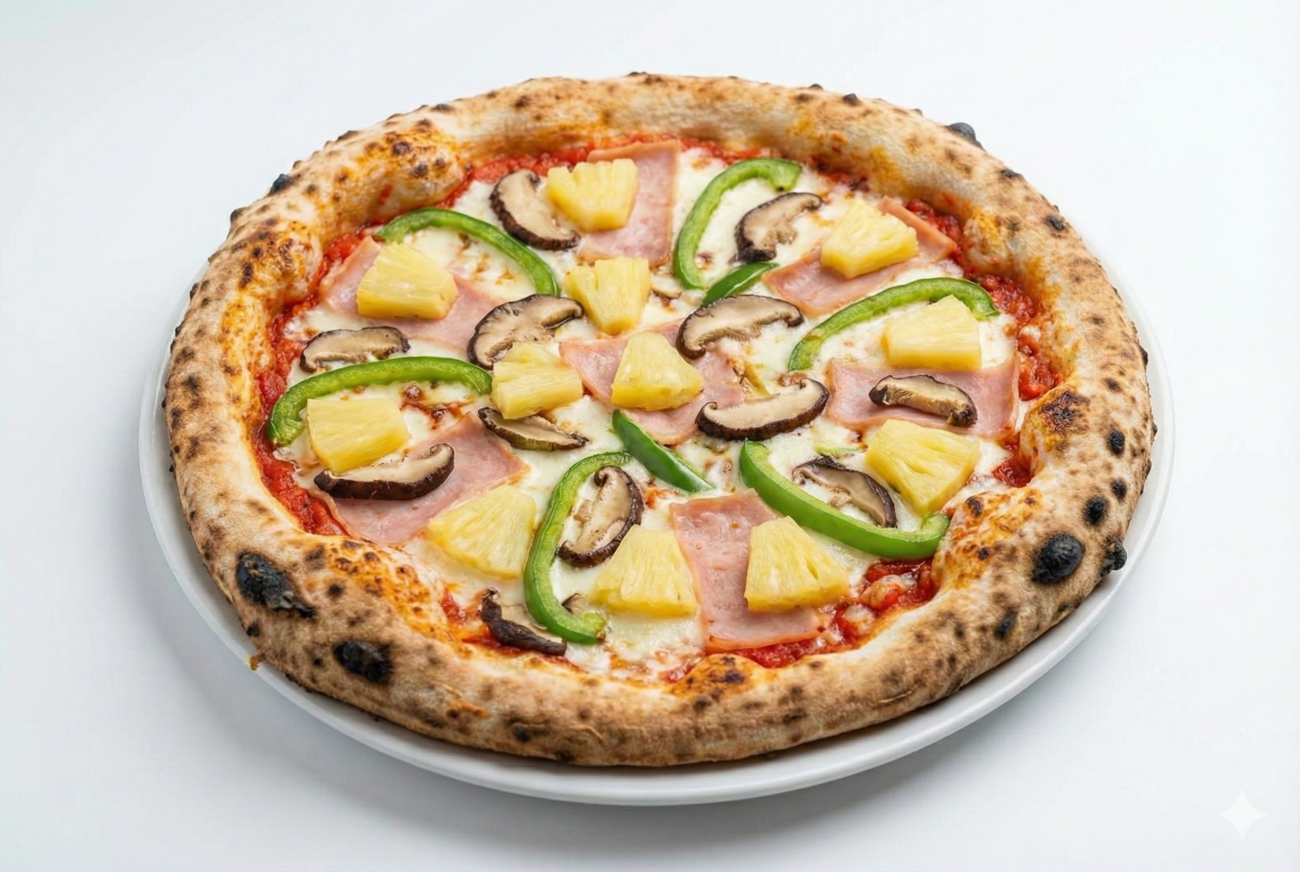 Happy Hawaiian pizza